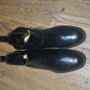 R.M WILLIAMS BLK LEATHER BOOTS